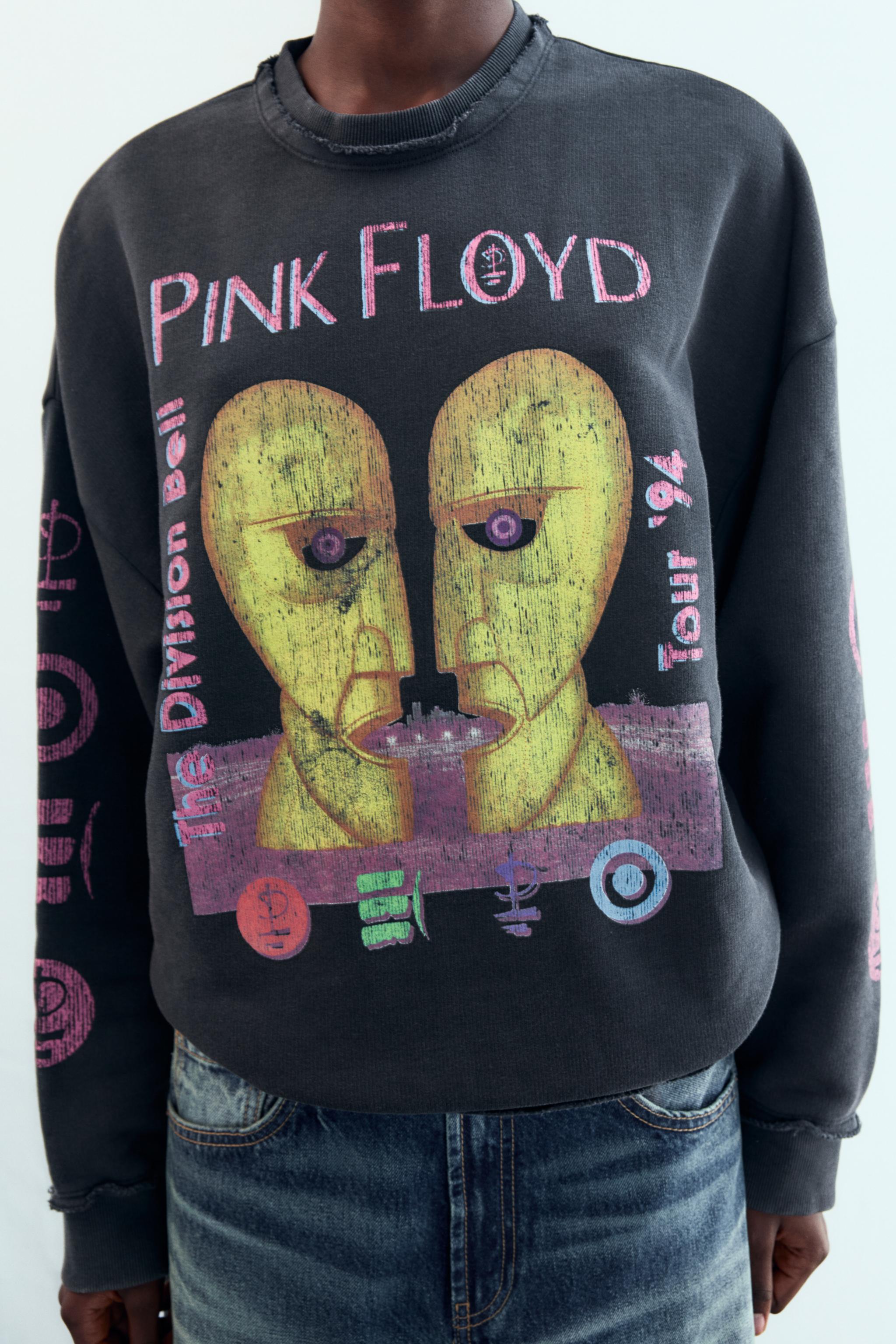 SWEAT EFFET DÉLAVÉ PINK FLOYD©